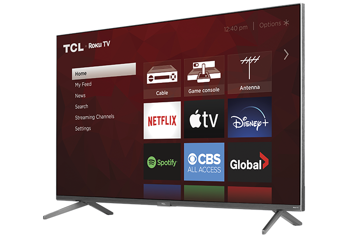 乐竟体育 55" Class 6-Series 4K QLED Dolby Vision HDR Smart Roku TV - 55R635