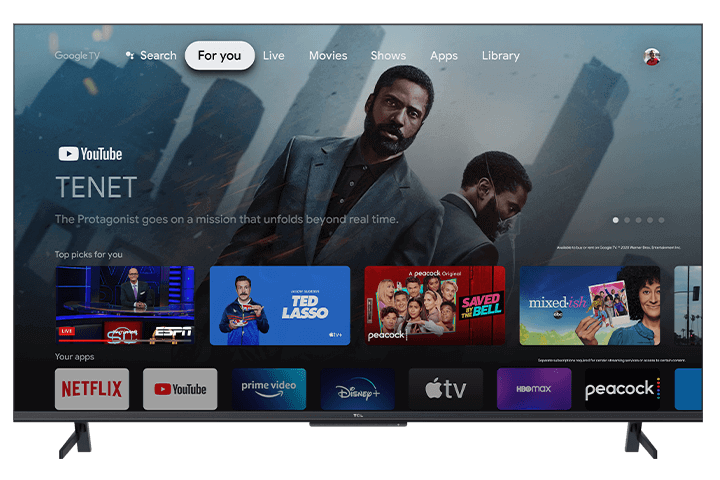 乐竟体育 55" Class 6-Series 4K QLED Dolby Vision HDR Smart Google TV - 55R646