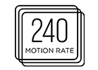 Motion Rate 240 with MEMC Frame Insertion