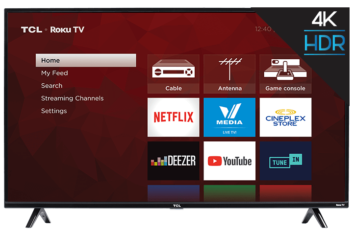 乐竟体育 55" Class 4-Series 4K UHD HDR Roku Smart TV - 55S425